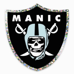 Manic Hispanic "Shield" Foil Sticker