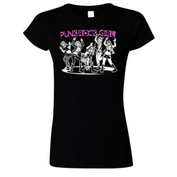 Punk Rock Girl Girl Shirt (Women) Black