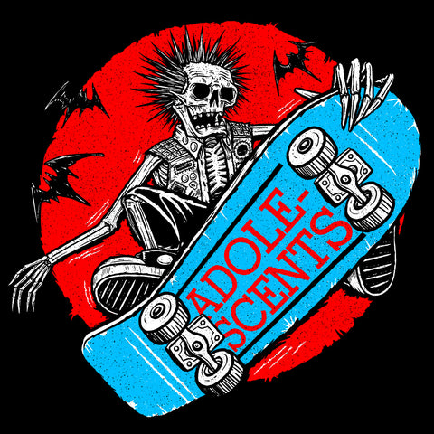 Adolescents Blue Album Skater Sticker