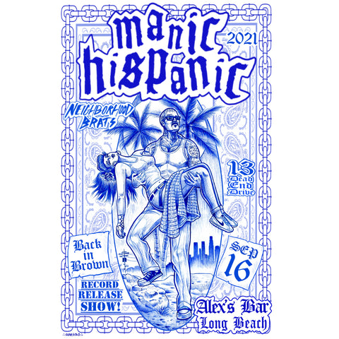 Manic Hispanic Album Release Poster