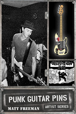 Matt Freeman "Opivy" Bass Punk Guitar Pin Series #3