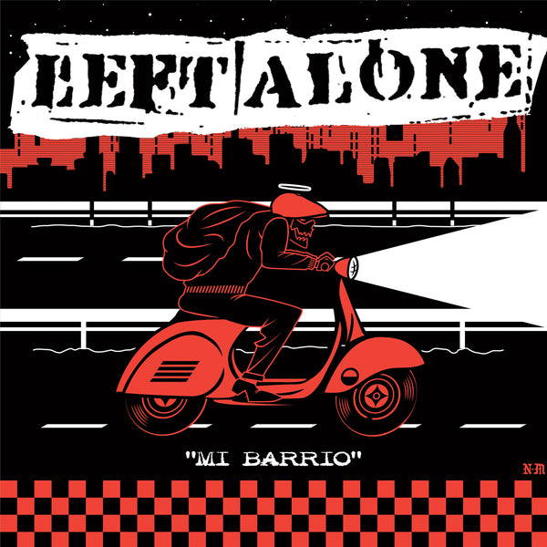 Left Alone "Mi Barrio/ ?" 7" Vinyl! on Red or White